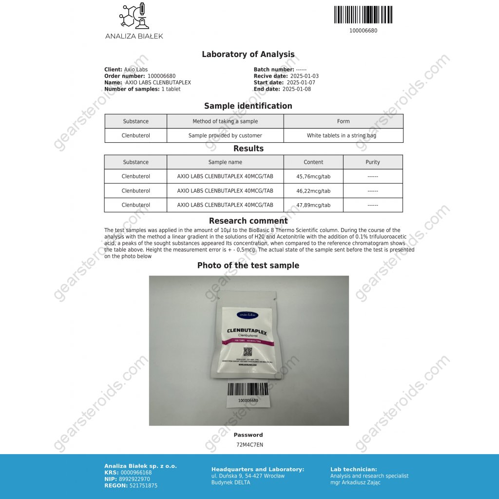 Clenbutaplex (Clenbuterol) Clenbutaplex (Clenbuterol)