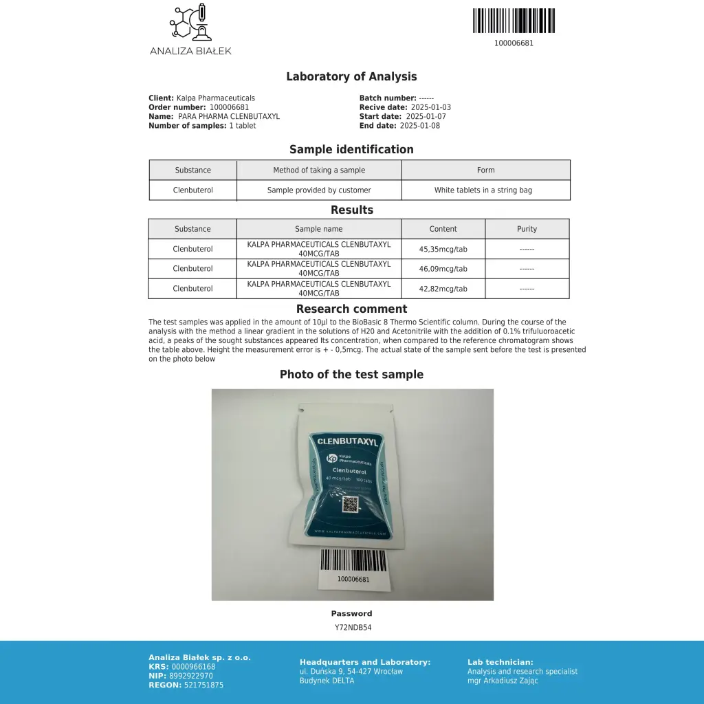 Clenbutaxyl (Clenbuterol) Clenbutaxyl (Clenbuterol)