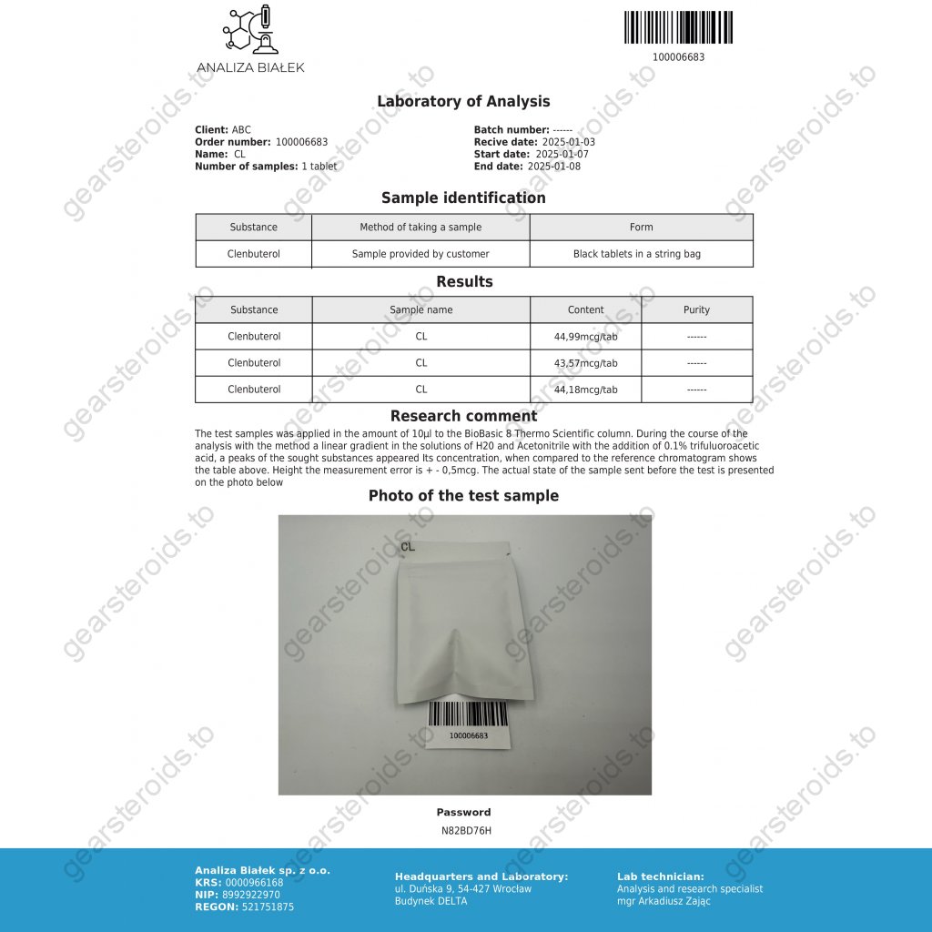 Clenbuterol 40 mcg Clenbuterol 40 mcg