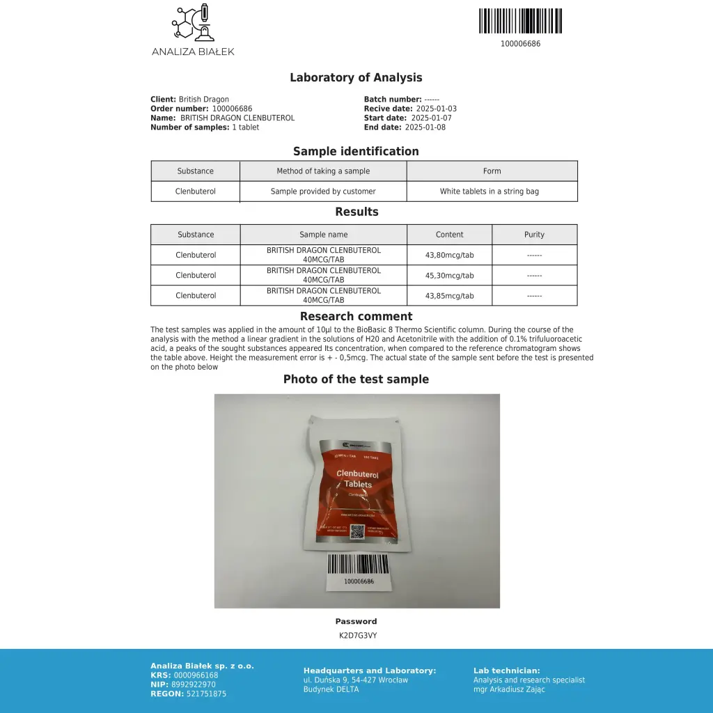 Clenbuterol (HCL) Clenbuterol (HCL)