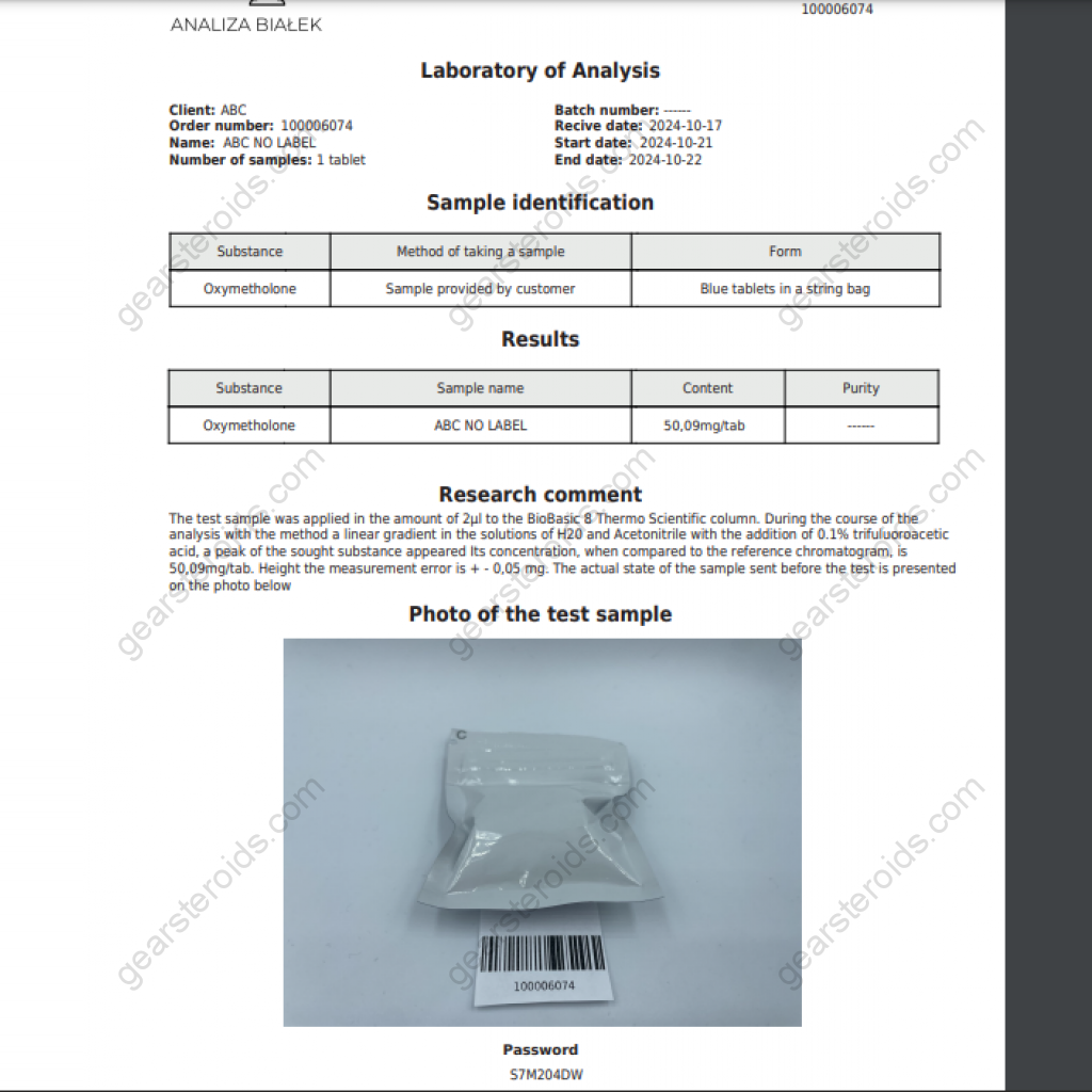 Oxymetholone Oxymetholone