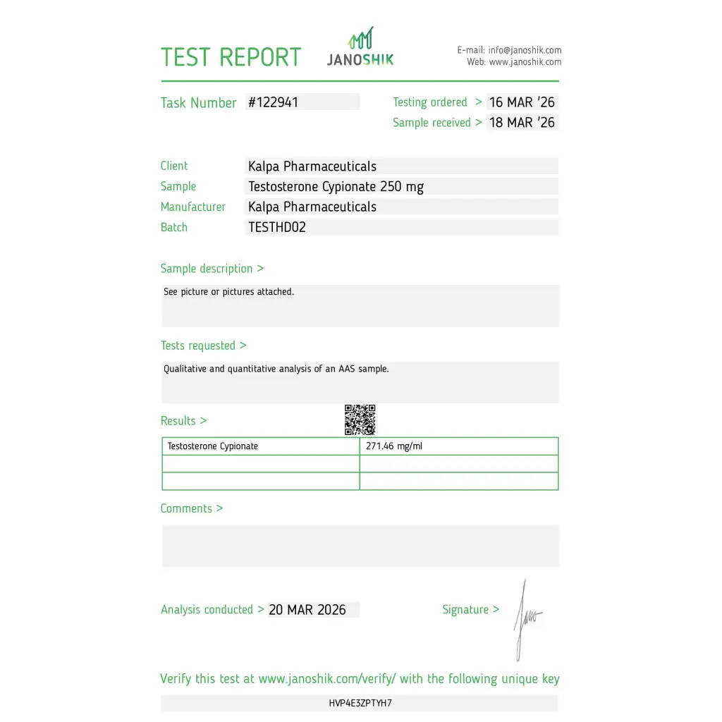 Testoxyl Cypionate 250 (Test C)