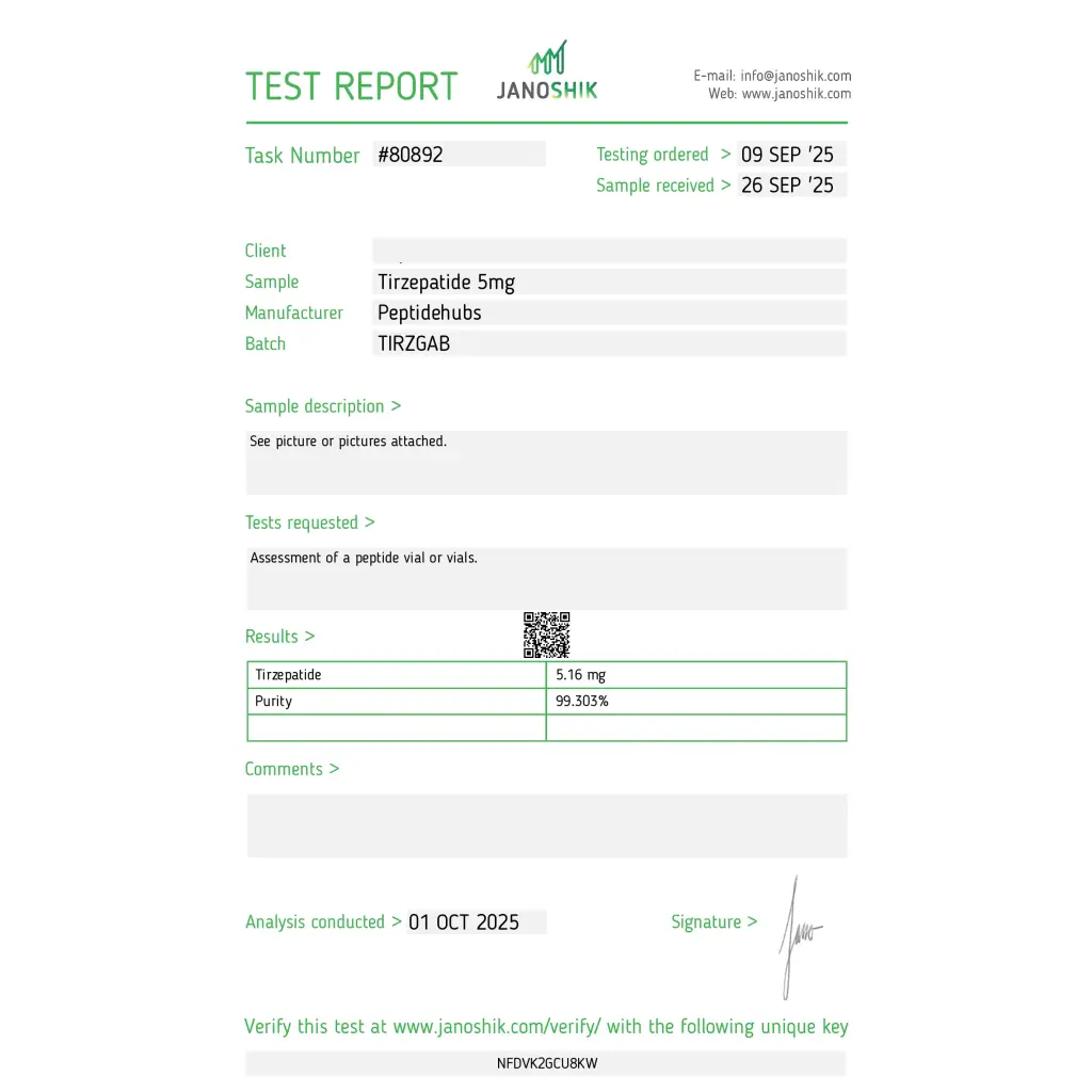 Tirzepatide 5 mg Tirzepatide 5 mg