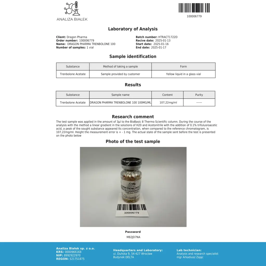 Trenbolone 100 (Tren A) Trenbolone 100 (Tren A)